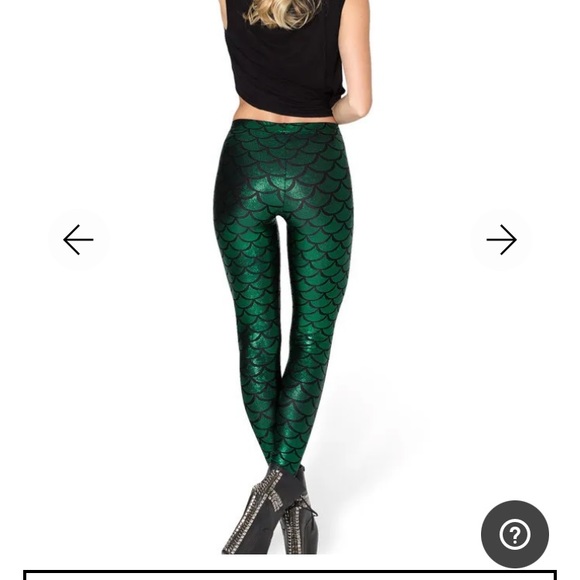 BlackMilk Mermaid MERMEMERALD LEGGINGS - Picture 2 of 9